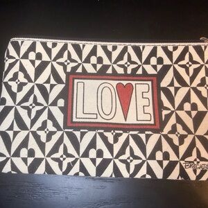 Brighton Black White & Red LOVE Cosmetic Pouch